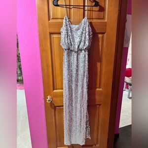 Aiden Beige Label Sequin Dress